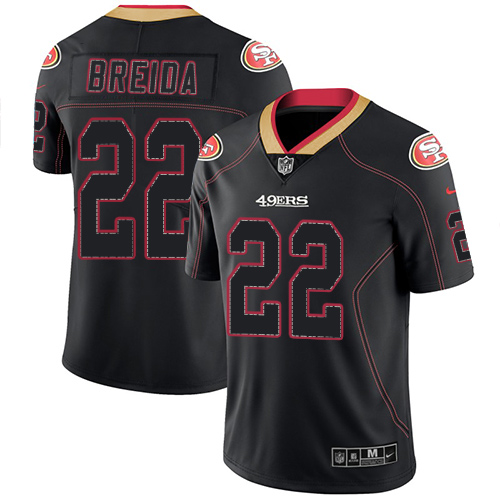 San Francisco 49ers Limited Lights Out Black Men Matt Breida NFL Jersey #22 Rush